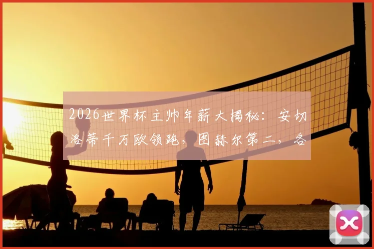 2026世界杯主帅年薪大揭秘：安切洛蒂千万欧领跑，图赫尔第二，各豪门教头薪资全面对比
